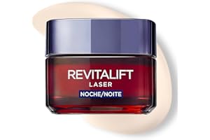 L'OREAL PARIS L'Oréal Paris Revitalift Láser Crema de Noche Anti-Edad Triple Acción, Antiarrugas y Multicorrección, 50 ml