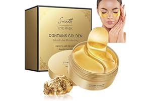AONAT 60 Pcs Under Eye Patches,24K Gold Under Eye Treatment Masks,Collagen Under Eye Patches for Eye Bags Puffiness Wrinkle,Dark Circles Bags,Eye Bags Removal for Men and Women