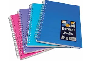 Maxi wire-o-colored polypropylene notebook B5 Siez, 80 sheets, MX-EXNB-B5