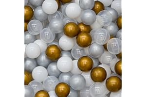 LittleTom 200 Colourful Balls for Ball Pit, 5.5 cm Ball Pit, Children's Balls, Play Balls for Baby Ball, Pool, Ball Pit Tent, Baby Toy, Ball Pit, Bouncy Castle, Ball Pit, Baby Balls, Plastic Balls,