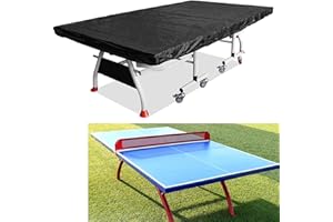 HAHHHHA P-ingPong mantel de tenis de mesa, mantel de tela protectora de escritorio al aire libre, funda de sombra de tenis de mesa impermeable, cubierta de tenis de mesa, negro, 280 x 150 cm