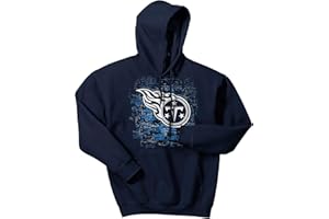 Zubaz NFL Tennessee Titans-Sudadera con Capucha para Hombre con Logotipo Digital, Talla L, Color del Equipo