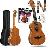 Fourtune Sydra UKC-23M Concert Ukulele Maun Ağacı Profesyonel Ukulele Seti (A&ccedil;ık Maun, 23")
