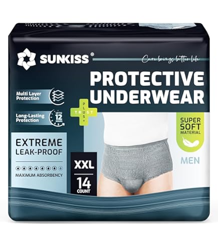 12 X Black Incontinence Pants Women & Men | Adult Nappies - View #7