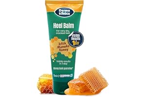 Dermatonics Fast-Acting Manuka Honey Heel Balm | Nourishing Formula for Very Dry and Cracked Heels | Visible Results in Just 1 Day | Suitable for Diabetics | 70 ml