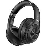 Mpow H21 Hybrid Noise Cancelling Headphones, 65H Playtime Wireless Headphones w/Built-in Mic, Bluetooth 5.0, HD Stereo Sound,