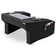 FOVERA Lap Desk Pillow | Height Adjustable, Soft & Comfortable Armrest, Easy to Store | For Working on Laptop, Reading & Gaming | Work from Home Pillow | Perfect for Using on Bed, Sofa & Floor (Black)