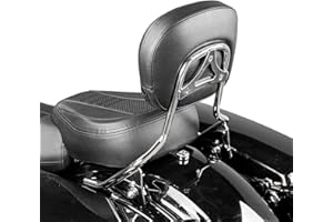 Mofun Street Glide Sissy Bar Passenger Detachable Backrest Compatible with Harley Touring Road King Road Electra Glide 2009-2025 Chrome