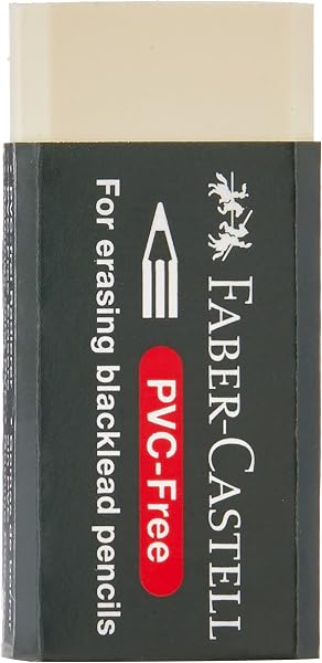 Faber-Castell Faber Castell FC 188538 PVC-Free Eraser, small 1 Piece - White