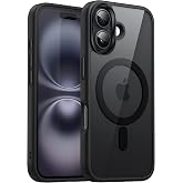 Minesk iPhone 16 i&ccedil;in SUPER-CRYSTAL Magsafe ile Uyumlu Kılıf Arkası Kristal Berraklığında Cam G&ouml;r&uuml;n&uuml;m Kenarları Darbe Emici S