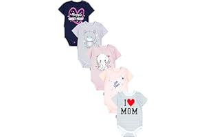 TupTam Baby Body Kurzarm im 5er Pack – Bedruckter Body Baby aus Baumwolle für Jungen und Mädchen