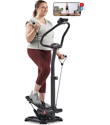 MERACH Stepper 2 en 1 pour la Maison, Mini Swing Silencieux 150 kg avec Écran LCD, Fitness avec Cordes de Puissance pour l'Entraînement des Jambes, des Bras, des Fesses