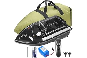 Bilbear 500M Bateau Amorceur télécommandé Bateau d'appât sans Fil Pêche Bateau d'amorce Double Moteurs avec Sac À Main