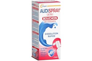 AUDISPRAY ULTRA - Traitement Bouchon de cérumen - Dissolution rapide des bouchons de cérumen - Oreille - Spray 20ml