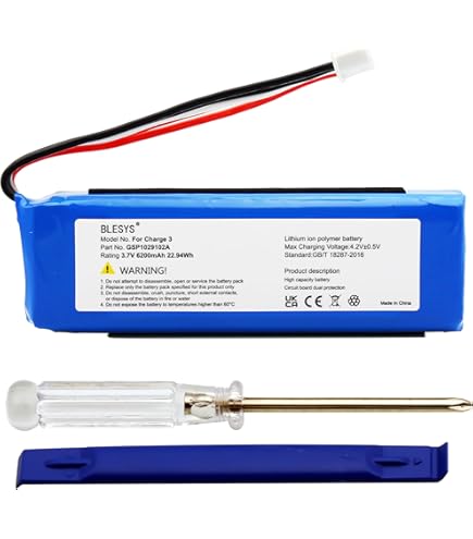 Batteria Per JBL Charge 2+, Charge 3 - 6000 MAh - Compatibile Con GSP1029102R, P763098 - Foto 7