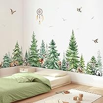 Ambiance-stickers, Scandinavische Tipika Mountains-wandtattoos, doe-het-zelf wooncultuur, verwijderbare stickers om af te pellen en op te plakken, waterdichte en zelfklevende muurkunst, 45 x 180 cm