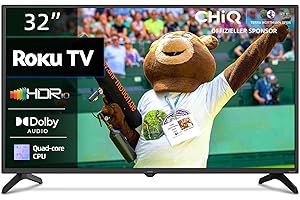 CHIQ 32 Zoll HD, Smart TV, HDR 10, Dolby Audio, Triple Tunner, Sprachassistent, Apple TV+, Prime Video, USB2.0, Works with Alexa, Neu 2024