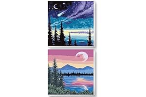 Mupmod Paint by Number for Adults with Frame, DIY Paint by Number for Aluts Beginner Acrylic Paint by Number for Adults Oil Painting Perfect for Gift Decor - 8x8 Inch