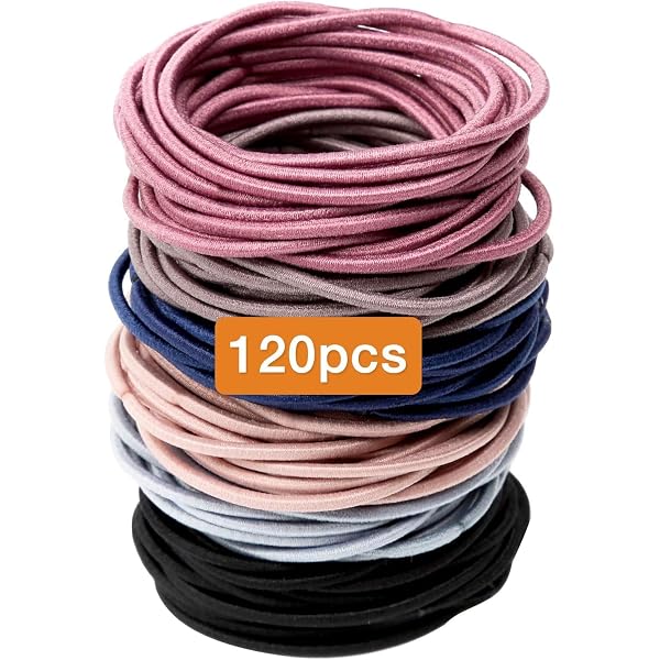WROLY Haargummis 4 Mm – 30 Stück Schwarze Elastische Haarbänder Für Frauen & Mädchen, Für Pferdeschwanz & Alltag