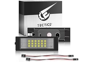 ‎TECTICO TECTICO LED Kennzeichenbeleuchtung SMD Ultra Weiß Canbus für E81 E85 E86 E87 E89 E63 E64 F06 F12 F13 F20 F21 R55 R60 R61 Marea, 2 Lampen