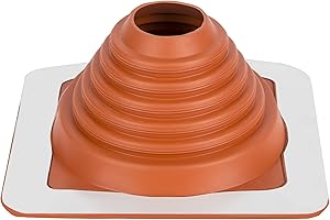 Parotec Solin de Toit - Passage du Toit - Flexible - Fabriqué en Silicone - Résistant aux Hautes Témperatures - Universel -Tuile Métallique - Diamètre de 70 à 178 mm