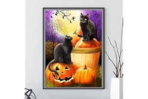 DSPLOPK Halloween Diamond Painting Schmetterling With Accessories,Halloween decorations 30x40cm 5d Diamont Painting Blumen Art Kit, Diamond Painting Erwachsene For Indie Aesthetic Room Decoration