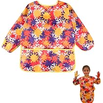 Arvoni 2 Pièces Tablier Peinture Enfant, Blouse Peinture Enfant Imperméable de 3 à 8 Ans, Tablier Manches Longues Enfants avec 3 Poches pour Peindre, Cuisiner, Manger, Arts et Artisanat Arvoni 2 Pièces Tablier Peinture Enfant, Blouse Peinture Enfant Imperméable de 3 à 8 Ans, Tablier Manches Longues Enfants avec 3 Poches pour Peindre, Cuisiner, Manger, Arts et Artisanat