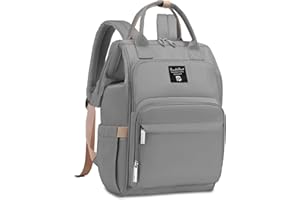 Pomelo Best Baby Wickelrucksack macaron Wickeltasche Rucksack mit wasserdicht Wickelunterlage Große Kapazität Reiserucksack für Unterwegs