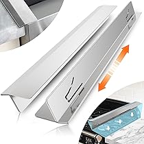 Kit Riempitivo Posteriore Per Fornello/Piano Cottura 91,4 Cm | Striscia In Alluminio Triangolare Regolabile Per Spazi Da 3,8 A 6,6 Cm