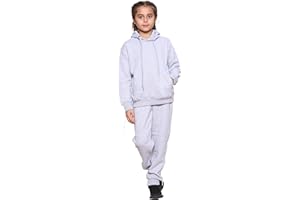 GW CLASSY OUTFIT Boys Girls Pullover Tracksuit Kids Unisex Hoodie With Sweatpants Sports Activewear Fleece Tracksuits Set