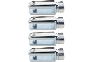 Be In Your Mind 4 Pezzi M10 Forcella Lunga Con Perno A Molla Filettatura Destra Cilindro Pneumatico Stelo Forcella Estremità Filettatura Femmina Connettore A Y Lunghezza 72 Mm