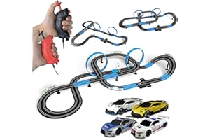 AGM MASTECH AGM MASETCH High Speed Series Slot Car Race Track Sets - Slot Cars, Rennstrecken & Zubehör Elektrische Rennstrecke, Duale Elektrische Rennstrecke (8,4 Meter lang)