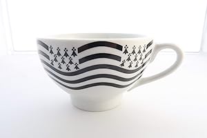 bzh Bolée à cidre Blanche Drapeau Vague