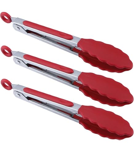 Set De 6 Ustensiles Cuisine Zosenyer - 3 Pinces Silicone + 2 Pinceaux + 1 Spatule - Résistants à La Chaleur (jusqu'à 200°C) - Pour Barbecue, Friture, Préparation - 6