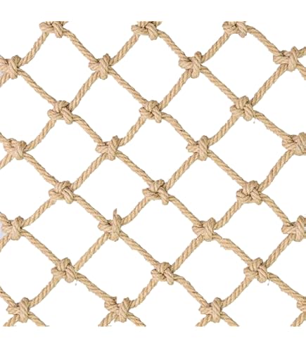 Kinderveiligheidsnet Decoratief - Klimtouw Net Wit 4x6M Met 5cm Maat - Binnen & Buiten