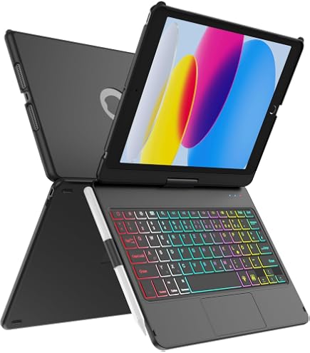 JADEMALL Tastiera con Trackpad per iPad 9.7, iPad 6th/5th Generazione