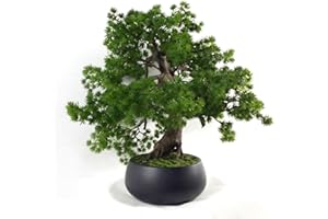 Leaf Árbol de Bonsai de Pino Artificial de 50 cm, 50cm