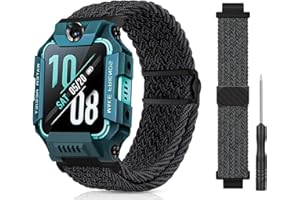 AzureRay Kinder Armband Kompatibel mit Watch Phone Z7/Z6/Z1, Nylon Geflochten Armbänder für imoo Smartwatch Kinder Z1/Z6/Z7 Ersatzbänder für Mädchen Jungen