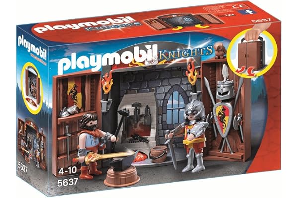 Playmobil 5637 Jeu de Construction - Coffre Chevalier et Forgeron
