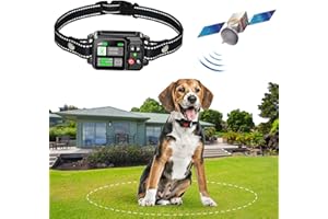 TA.TIAOM Sistema de valla de perro inalámbrico GPS - valla de perro eléctrico con tecnología de satélite eléctrico, el sistema de valla de mascota cubre un rango de 15 a 2000 metros, tres modos impermeables 1