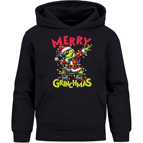 Lustiger Grinch Weihnachts Pullover Für Kinder - Ho Ho Ho Sweatshirt Witzig