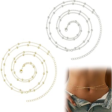 Chaînes De Ventre Bijoux De Corps – Chaîne De Taille Et De Poitrine Multicouches Avec Pompon En Perles Pour Femme – Accessoire De Bikini De Plage – Chaîne De Corps Punk Tendance Du 5,56 € | DHgate