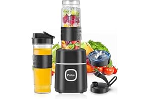 FTSMTK Mixer, Smoothie Maker, 500W Mini Standmixer mit 2x570ml Tritan Flasche BPA Frei, Tragbarer Edelstahl Blender, Geräuscharm, Smoothie und Milchshakes