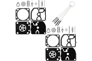 QAZAKY 2pc carburatore a Membrana Guarnizione Rebuild Kit di Riparazione per Stihl BR106 BT106 FS106 FS108 FS120 FS200 FS250 FS300 FS350 FS400 FS450 Zama RB-40 RB-85 C1Q-S33-S34