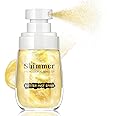 NALACAL Body Glitter Spray, Sparkling Body Shimmer Mist, Brighten Luminizer Glow Illuminator Liquid Highlighter for Face Body Hair Moisturizing Non-Sticky Holographic Luster Shiny Makeup 50ml#Gold