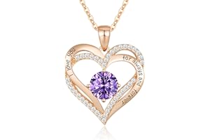 CDE Collane da donna Cuore in Argento Sterling 925, Gioielli Donna Regalo Amore per Lei, Regalo Moglie Festa della Mamma Compleanno Anniversario Regalo di Natale Valentin's Day Regalo di laurea