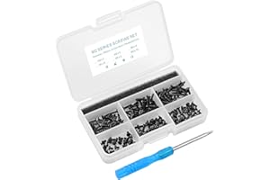 MCSHER 180Pcs M2.0 Series Laptop Screws Notebook Screws Set Kit for Laptop Notebook and SSD HDD DVD-RW, M2 x 3mm/4mm/5mm/6mm/8mm/10mm,6 size item