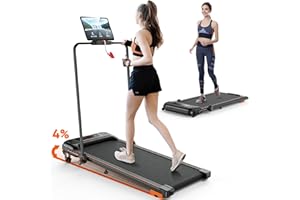 KIDDOZA Walking Pad Treadmill for Home, 2.5HP Under Desk Treadmill with Incline, Walking Running Machine with Remote Control and LED Display for Home/Office Fitness Exercise, Remote & App Control, No Assembly