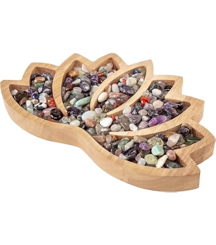 Porta Pietre E Cristalli Vassoio In Cristallo A Forma Di Luna - Per Tarocchi E Pietre, 3 Livelli, Design Elegante Vassoio Tarocchi Cristalli