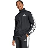 adidas Men's 3 Stripes Tricot Regular Track Top
